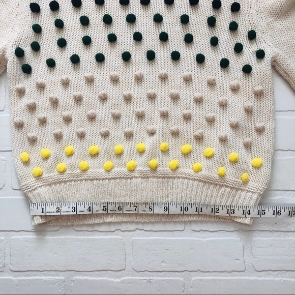SALE! Anthropologie MOTH Pom Pom Sweater - Picture 6 of 8